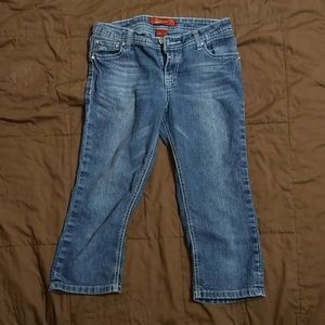 Capri Jeans with fleur de lis design on rear